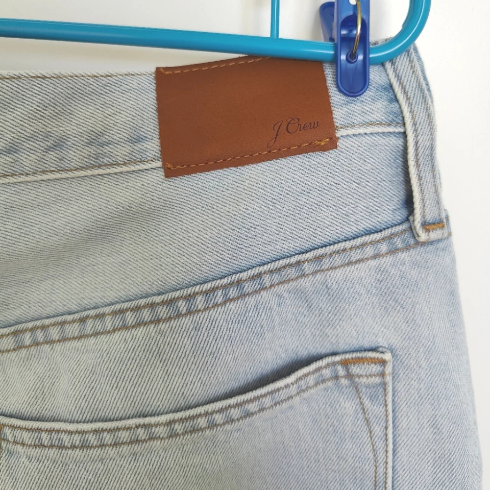 J. Crew Slouchy High Rise Boyfriend Jean with Relaxed Fit & Light Wash